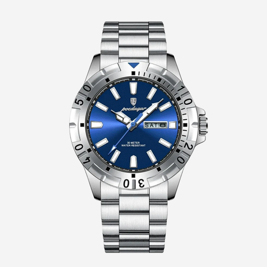 Maverick | Sporty Bezel Stainless Steel Watch | 42mm