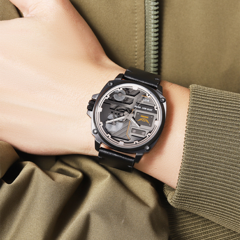 Quartz Leather Men's Watch