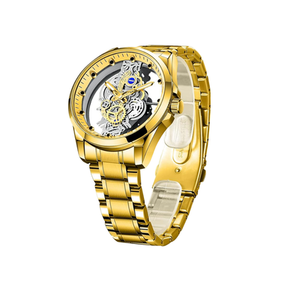 Rio | Hollow Double-sided Dial Skeleton Quartz Watch | 42mm