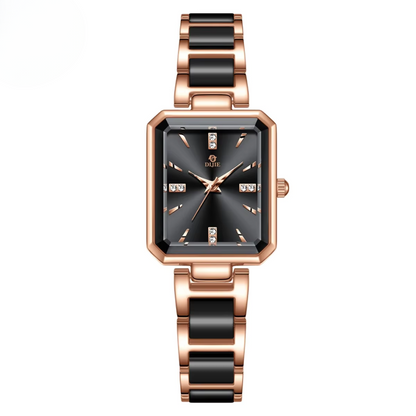 Luxury Diamond Square Quartz Chic Watch