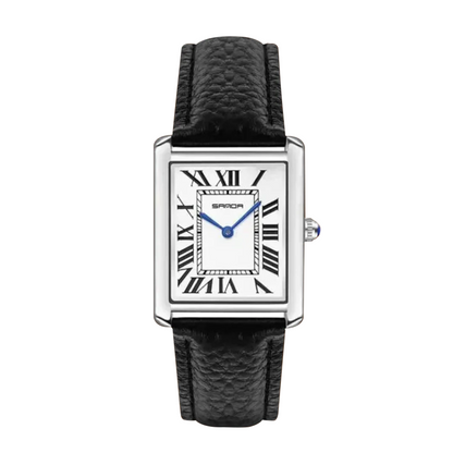 Matthew | Rectangular Watch with Silver-Tone Case | 28*27mm