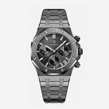 Damian | Iconic Steel Frame Bold Chronograph Design Watch | 42mm