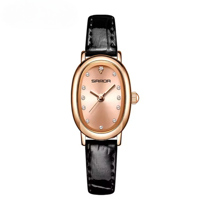 Elegant Vintage Oval Quartz Watch