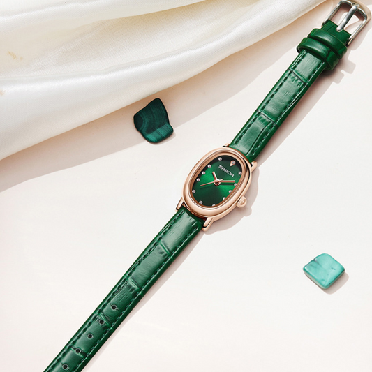 Elegant Vintage Oval Quartz Watch