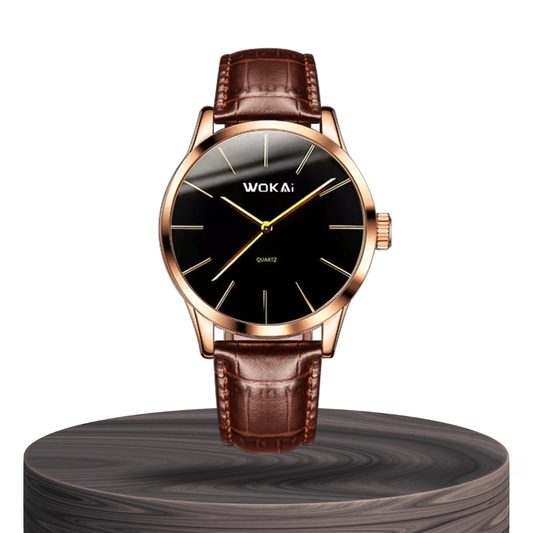 Ian | Elegant Rose Gold Quartz Watch Dean | 40mm
