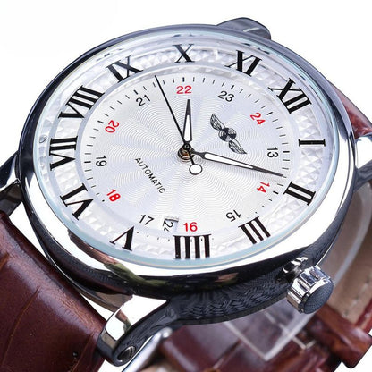 Fashion Luxury Leather Full Automatic Watch