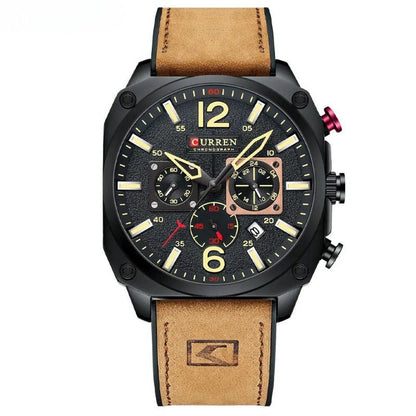 Business Leather Quartz Wrist Watch