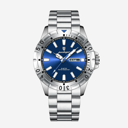 Maverick | Sporty Bezel Stainless Steel Watch | 42mm