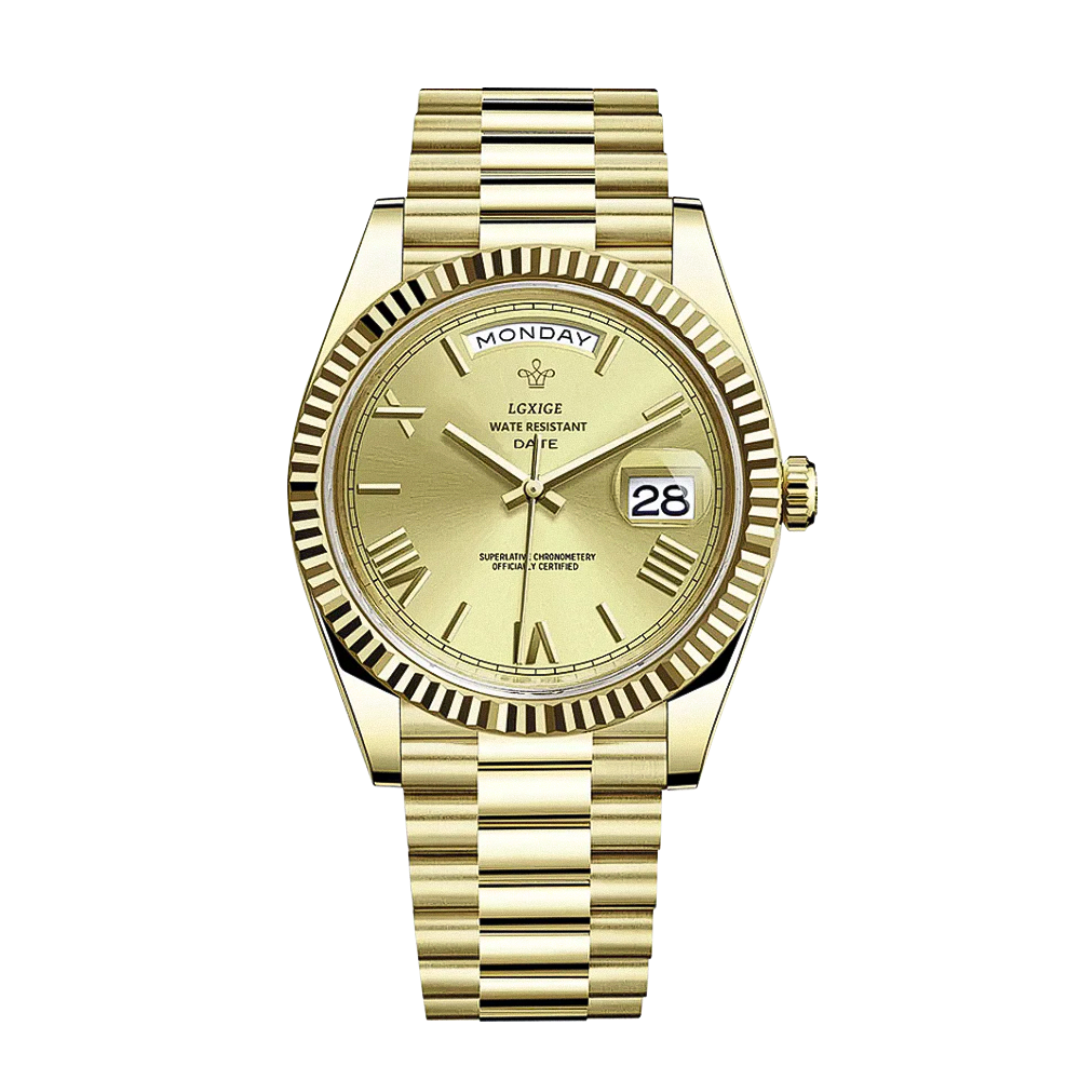 Frederick | Sharp Lines and Classic Day-Date Styling Watch | 40mm