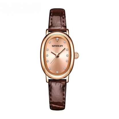 Elegant Vintage Oval Quartz Watch