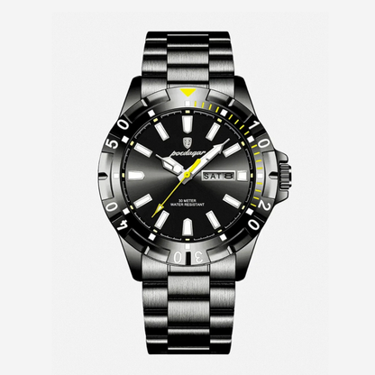 Maverick | Sporty Bezel Stainless Steel Watch | 42mm