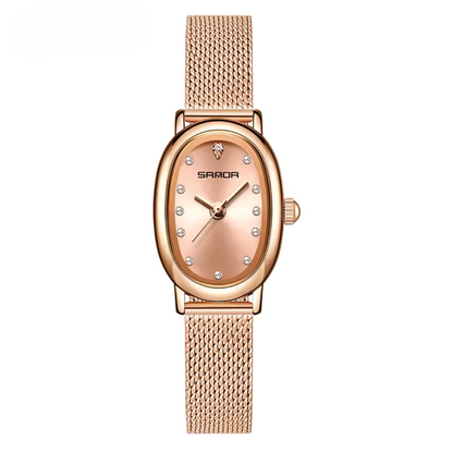 Elegant Vintage Oval Quartz Watch