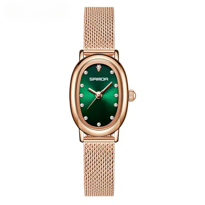 Elegant Vintage Oval Quartz Watch