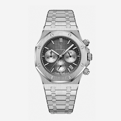 Damian | Iconic Steel Frame Bold Chronograph Design Watch | 42mm