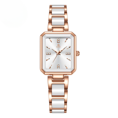 Luxury Diamond Square Quartz Chic Watch