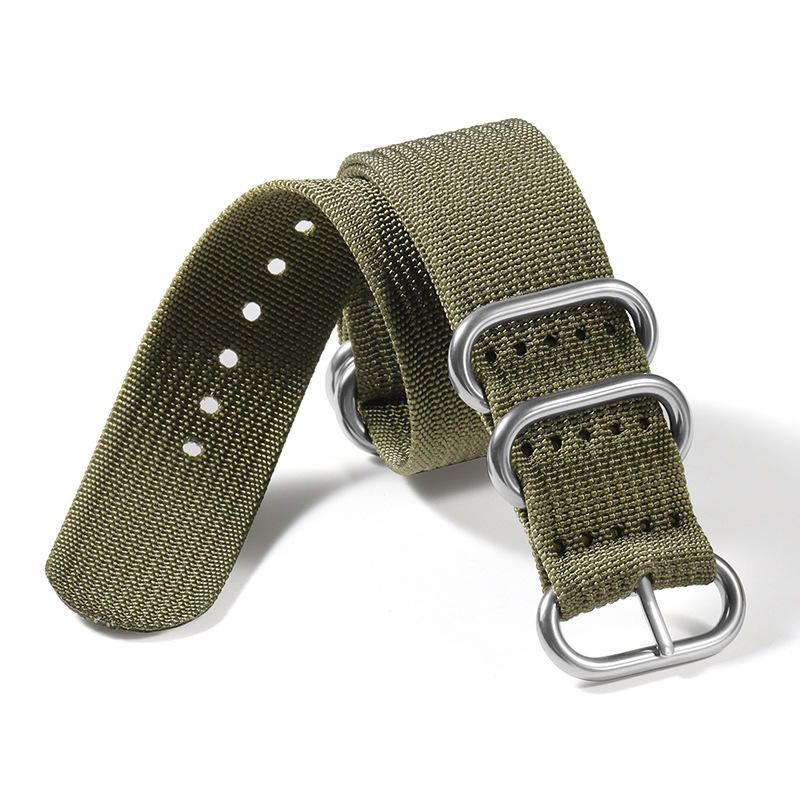 Ribbed Nylon Watch Band