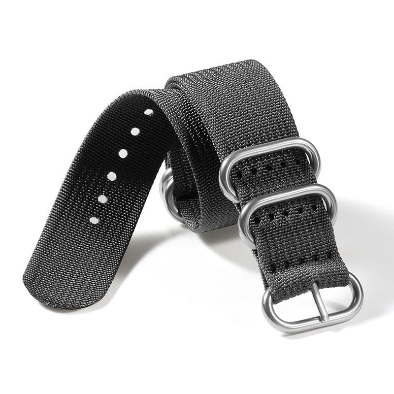 Ribbed Nylon Watch Band