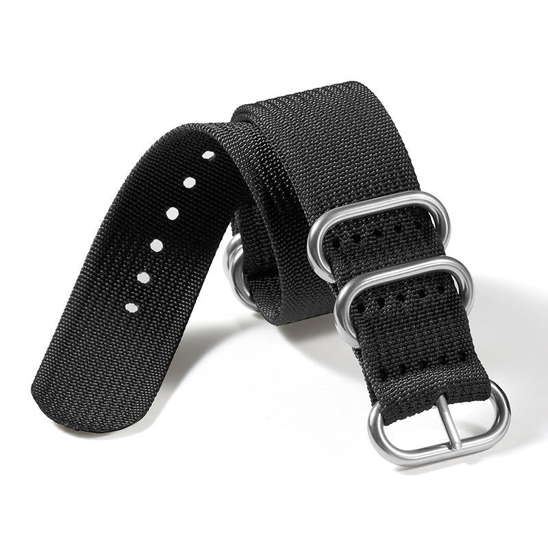 Ribbed Nylon Watch Band