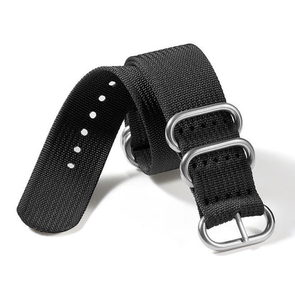 Ribbed Nylon Watch Band
