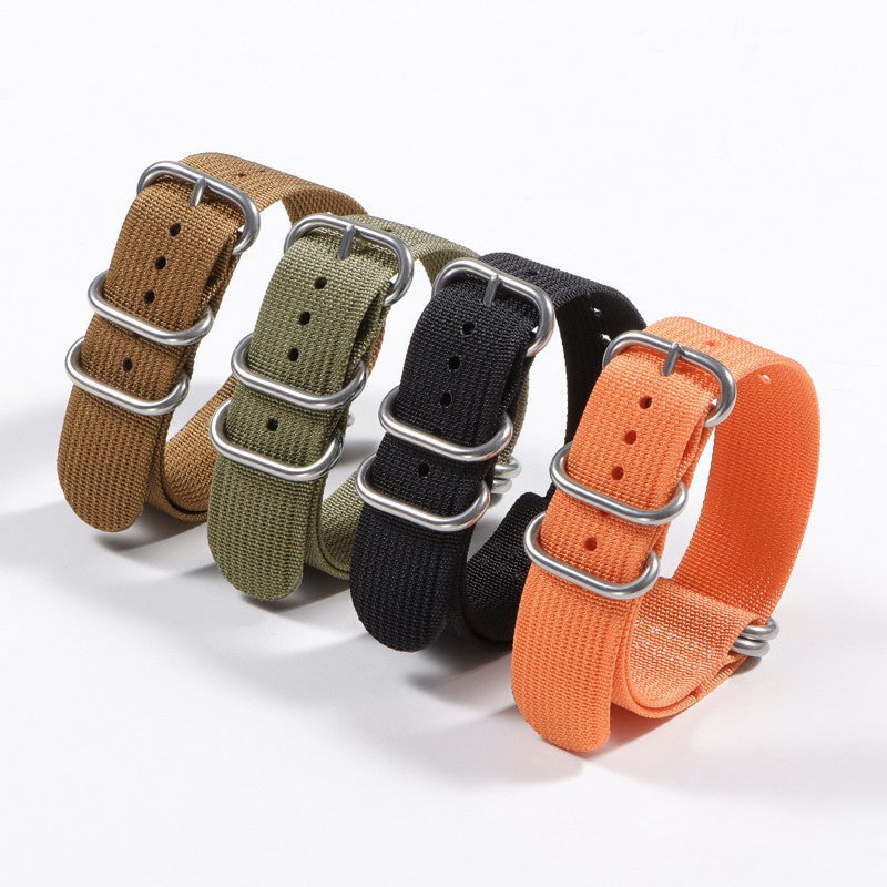 Ribbed Nylon Watch Band
