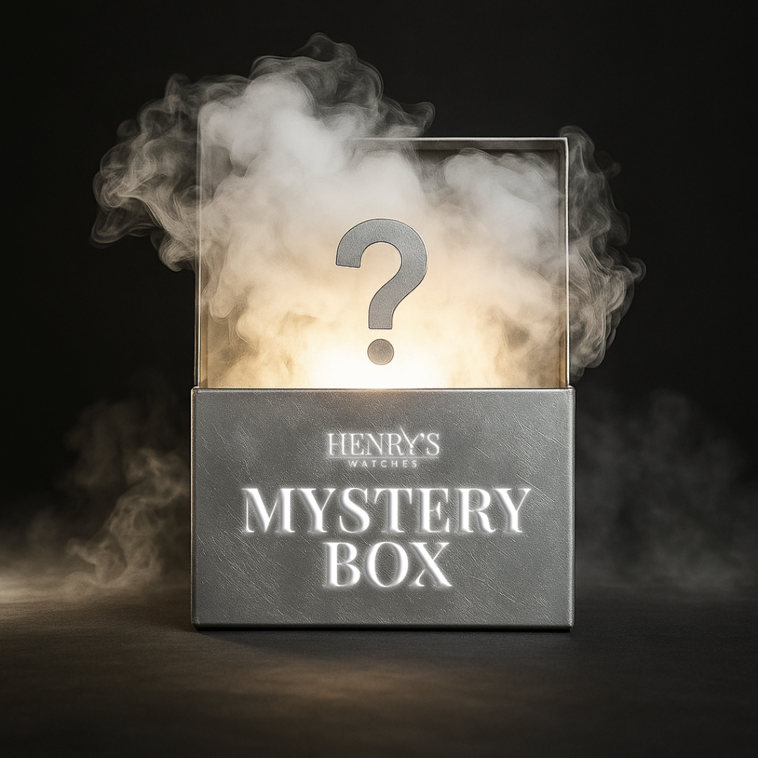 Silver Mystery Watch Box – Unwrap the Surprise ($100-150 value watch)