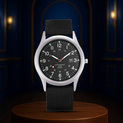 Mateo | Rugged Field Watch with Durable Canvas Strap | 40mm