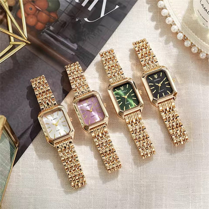 Classic Gold Square Quartz Watch