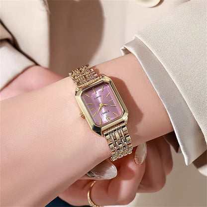 Classic Gold Square Quartz Watch